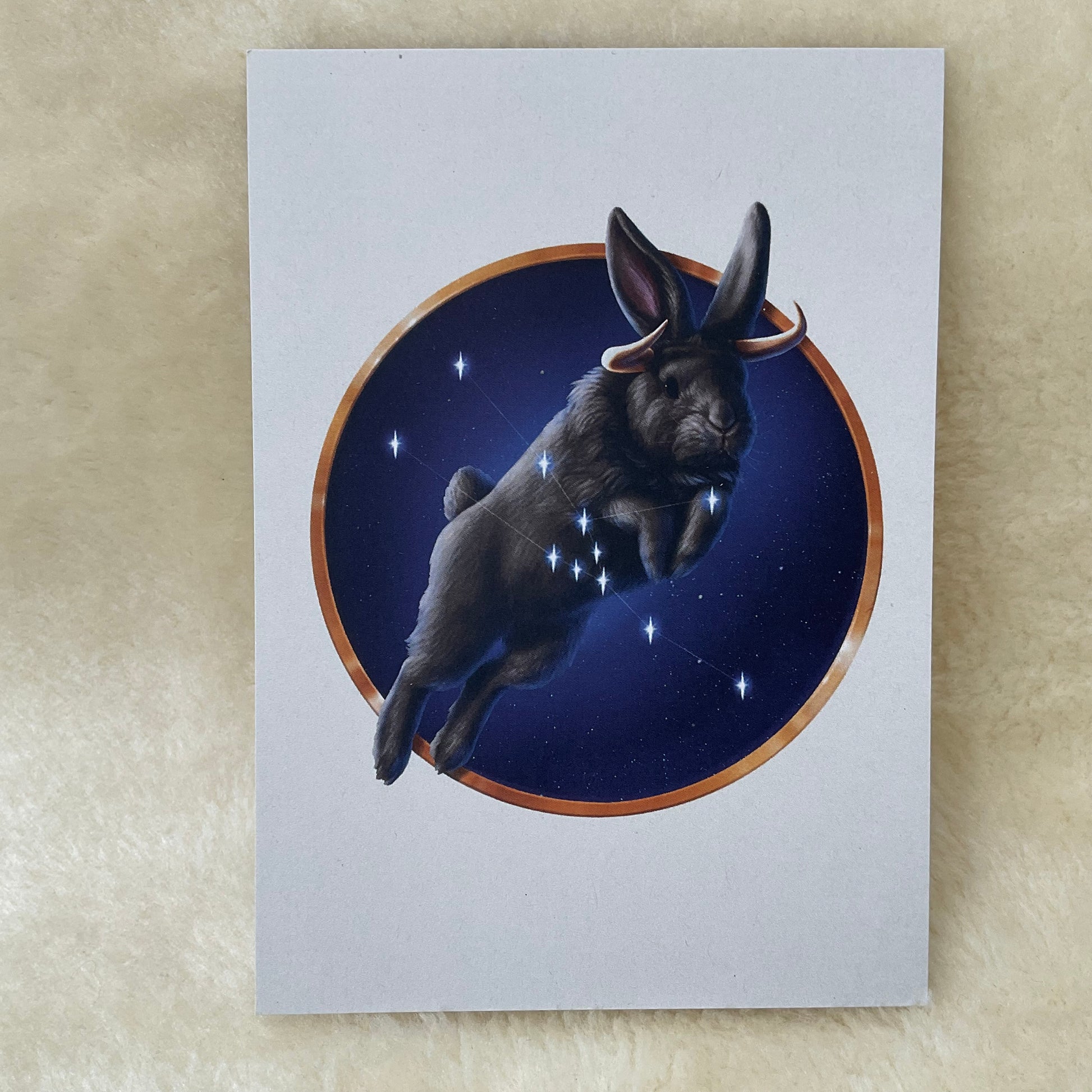 Taurus Firlefanz Designs Zodiac Bunny Rabbit Postcard