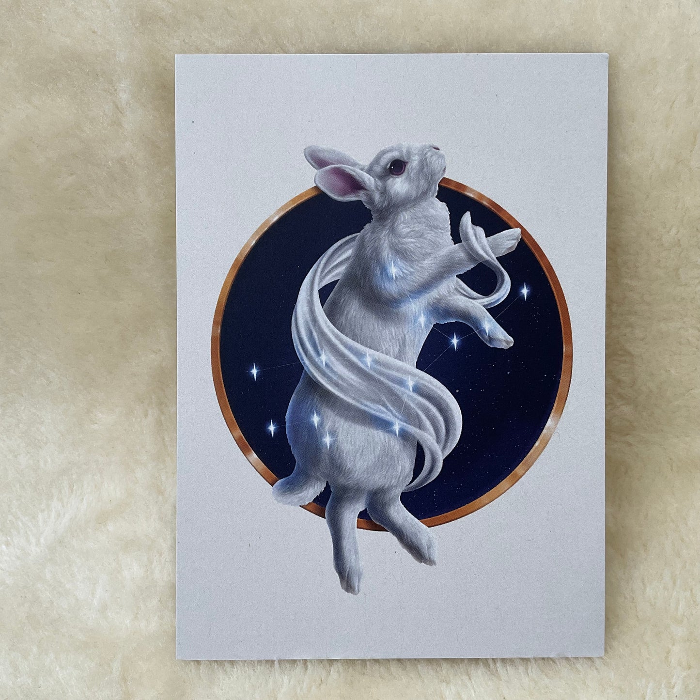 Virgo Firlefanz Designs Zodiac Bunny Rabbit Postcard