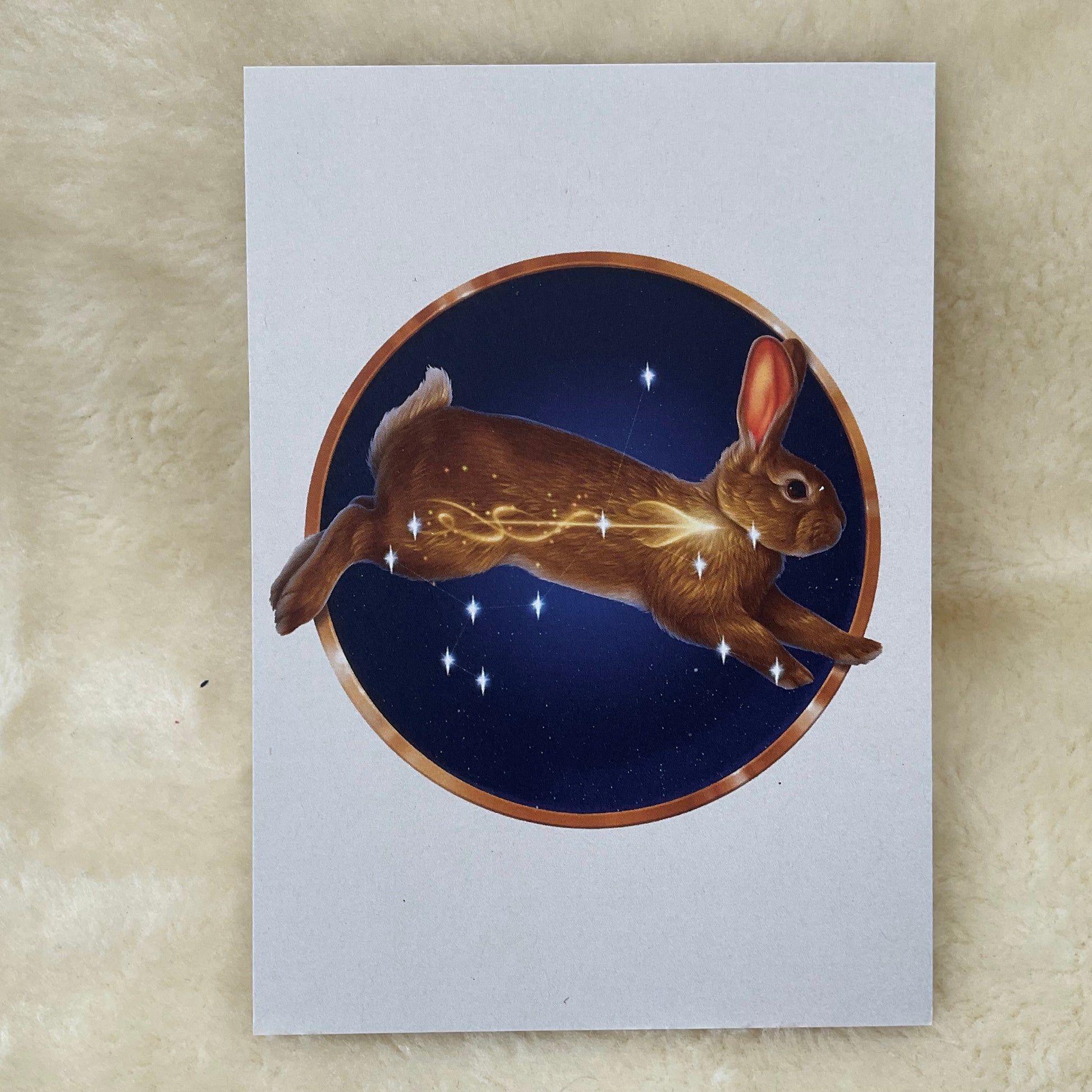 Sagittarius Firlefanz Designs Zodiac Bunny Rabbit Postcard