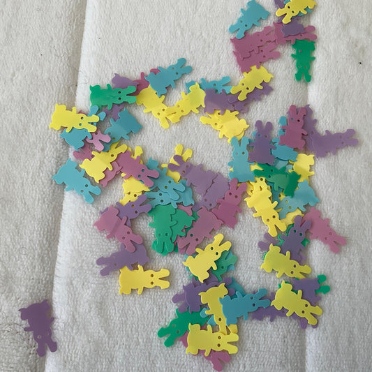 Multicoloured Bunny Rabbit Confetti - Bunny Creations