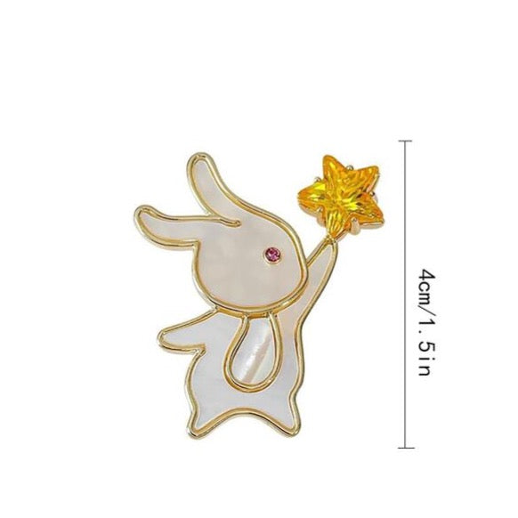 You’re a Star Bunny Rabbit Brooch Pin - Bunny Creations