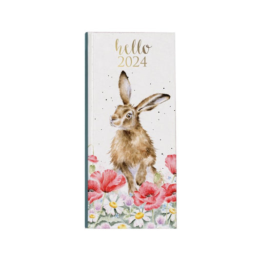 Wrendale Designs 2024 Bunny Rabbit Slim Diary