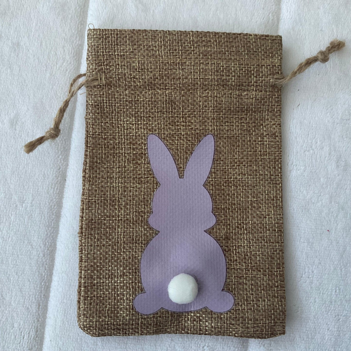 Hessian Bunny Rabbit Gift Bag - Bunny Creations