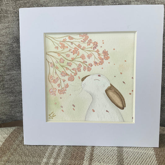 inspired by my beautiful Californian bunny, Binky. It is such a blessing to have him in my life and wanted to share that with you. With all the beautiful blossoms appearing showing spring is on the way, I thought it was the perfect pairing.&nbsp;