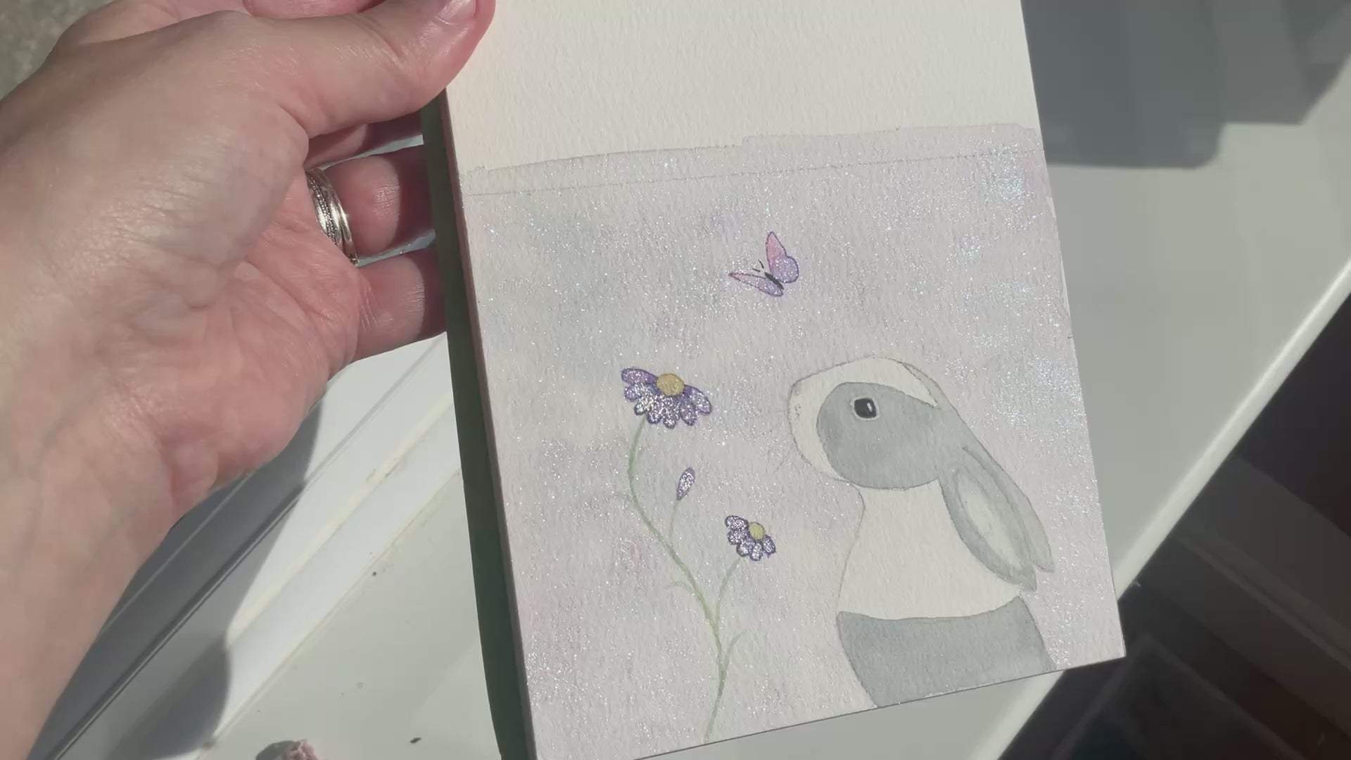 Video of ‘Daisy Dutch’ - Original Bunny Rabbit Watercolour Painting