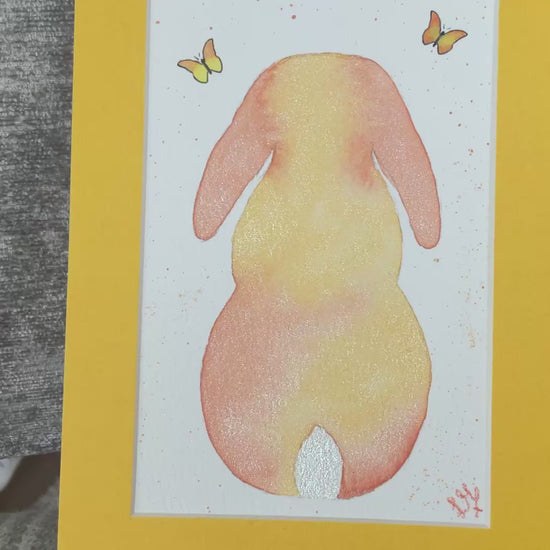 Video ‘Colourburst’ - Original Lop Bunny Rabbit Watercolour Painting