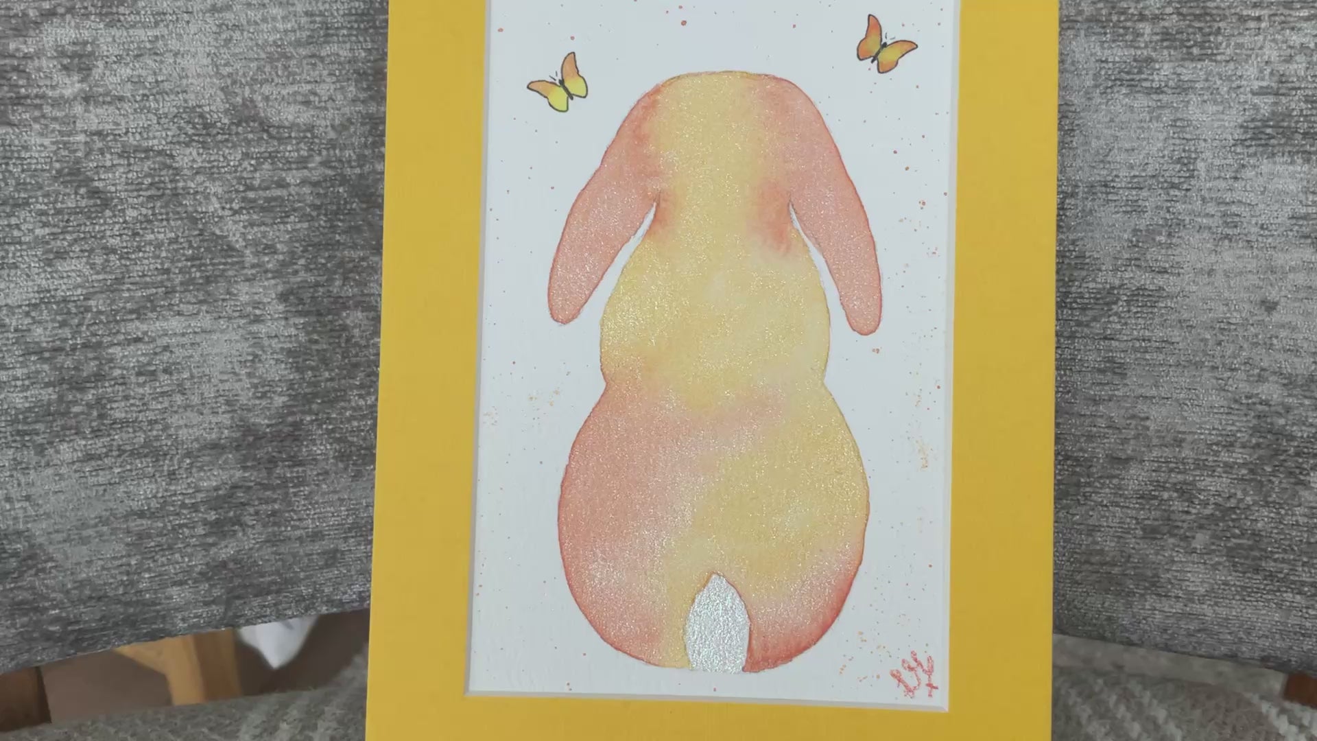 Video ‘Colourburst’ - Original Lop Bunny Rabbit Watercolour Painting