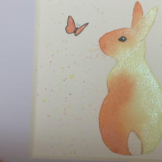 Video ‘Colourburst’ - Original Bunny Rabbit Watercolour Painting 