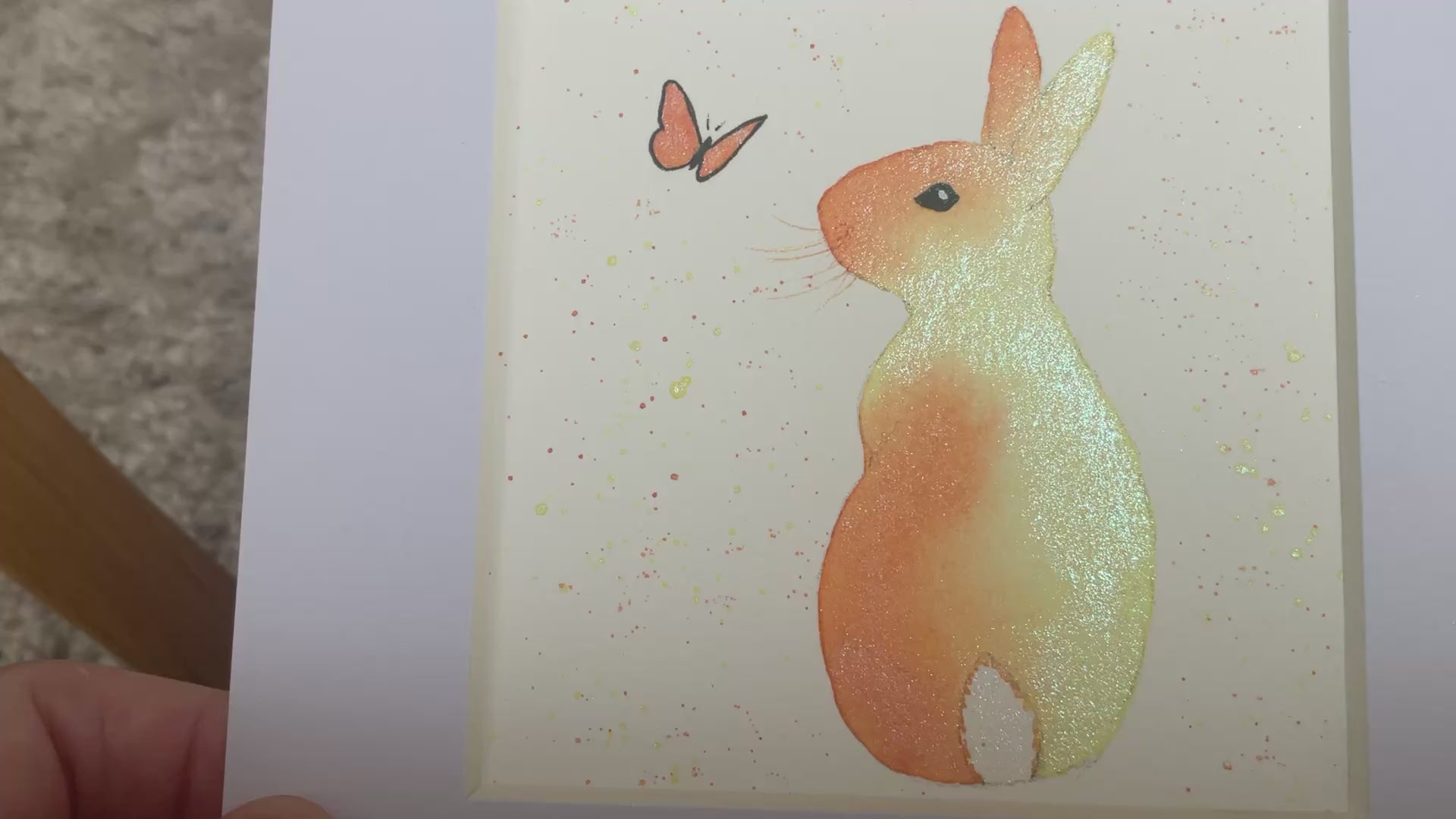 Video ‘Colourburst’ - Original Bunny Rabbit Watercolour Painting 