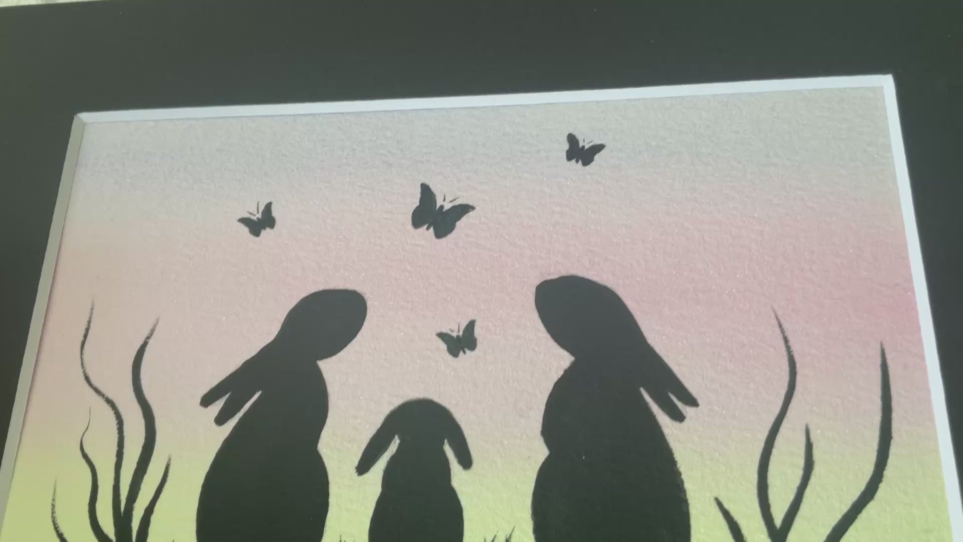 Video Family is Everything - Original Watercolour Painting  6” x 4”