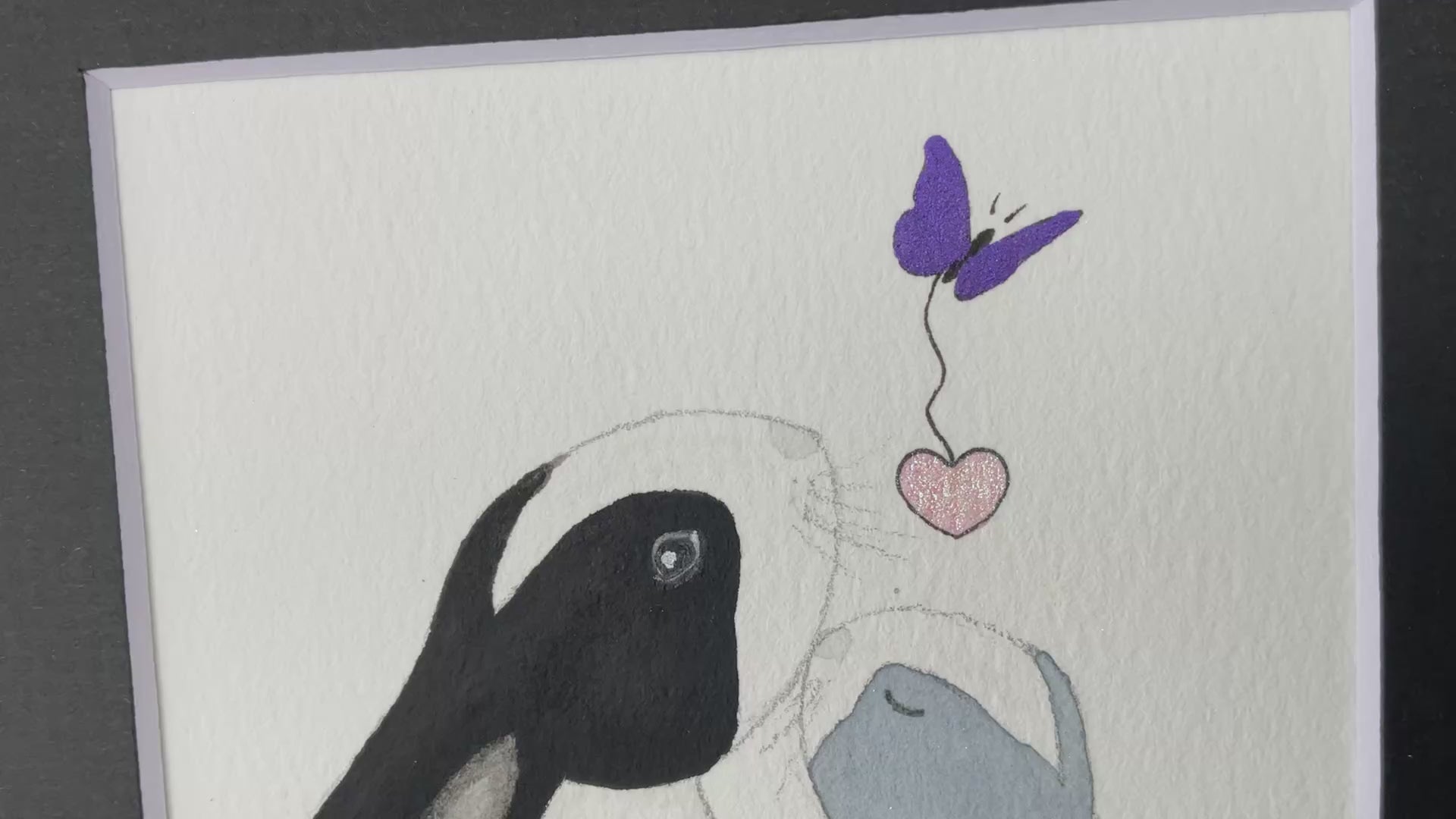 video ‘Double Dutch’ - Original Bunny Rabbits Watercolour Painting
