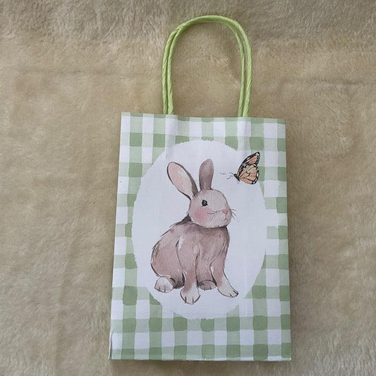 Spring Gingham Bunny Gift Bag