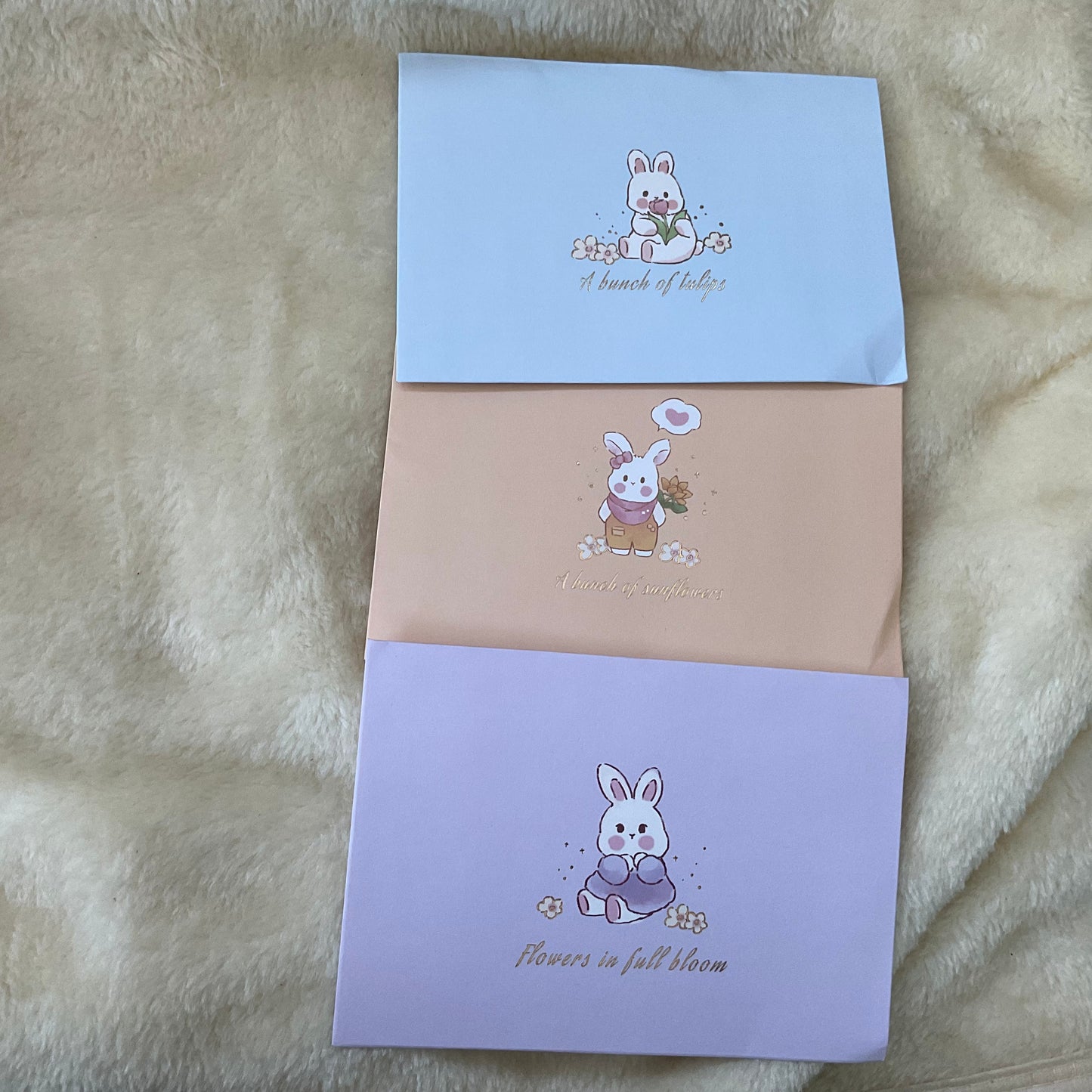 Envelopes  bunny rabbit pop up greeting card