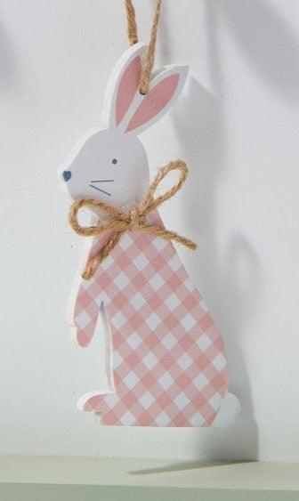 Wooden Hanging Bunny Rabbits Decoration design 5