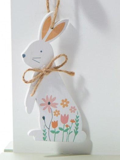 Wooden Hanging Bunny Rabbits Decoration design 4