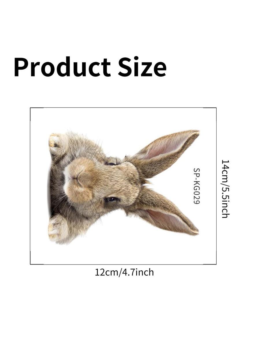 Brown Bunny Rabbit Light Switch  Vinyl Decals - Bunny Creations