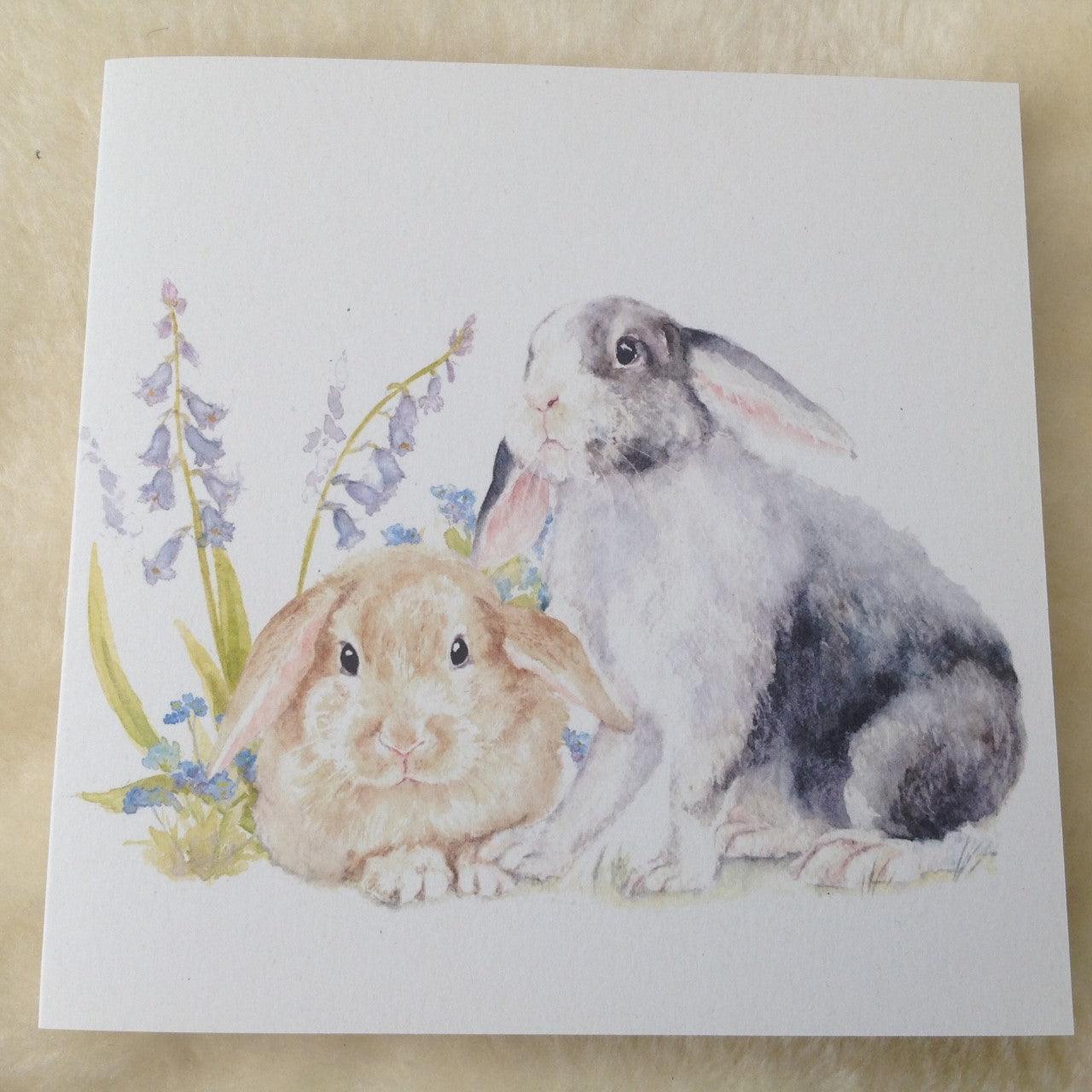 Exclusive Field & Fur Lop Rabbits Card - Bunny Creations