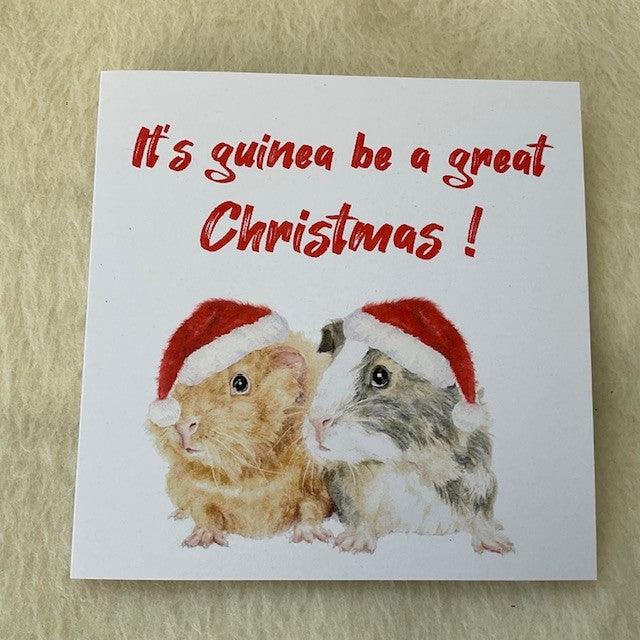 Exclusive It's Guinea Be A Great Christmas Guinea Pigs Christmas Card - Bunny Creations